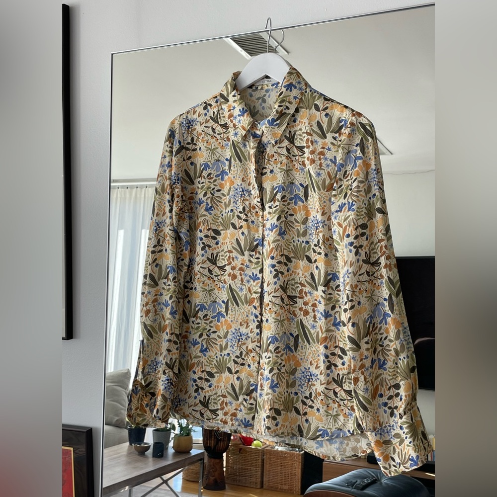 Beautiful printed Satin shirt relaxed fit